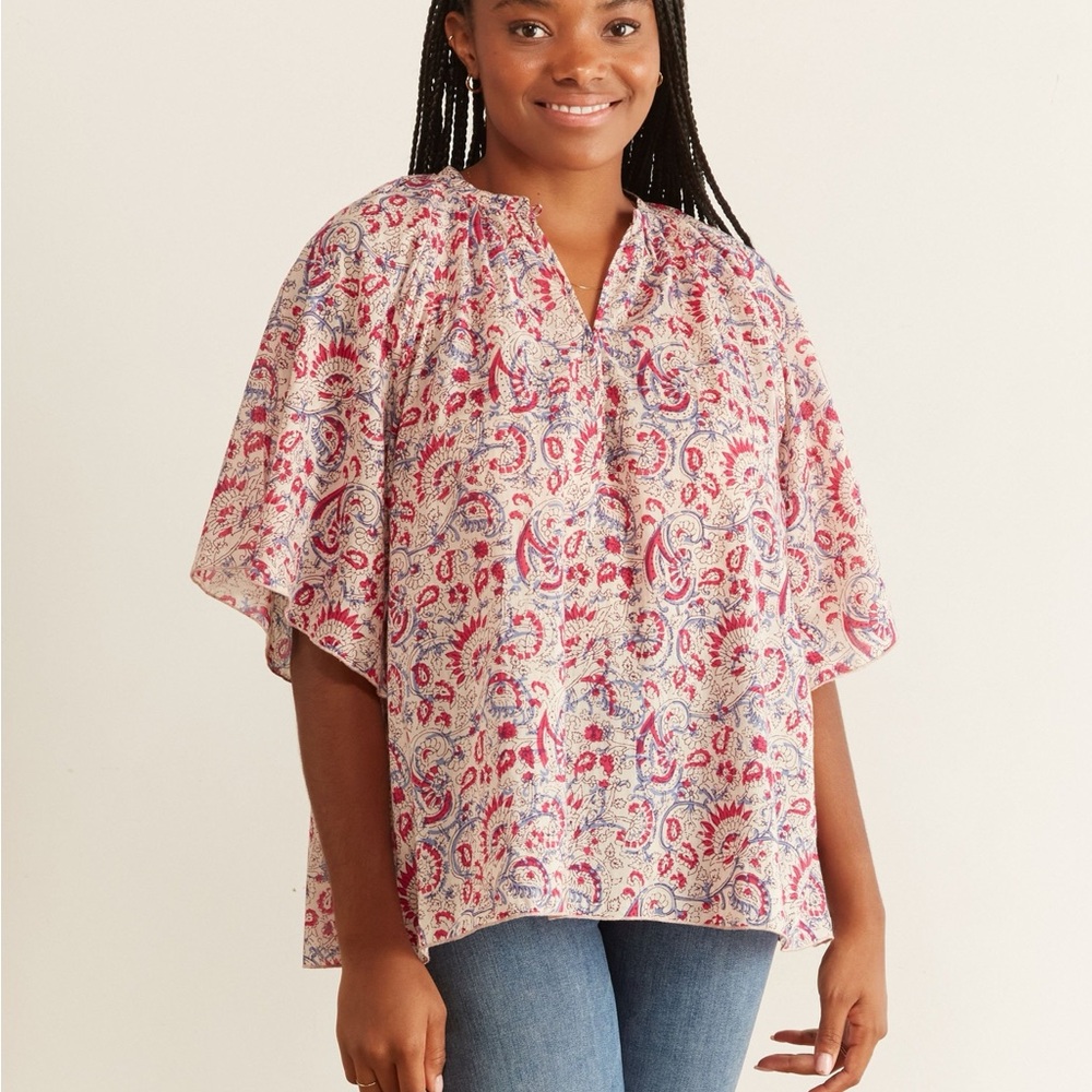 antik batik cherie blouse in cream